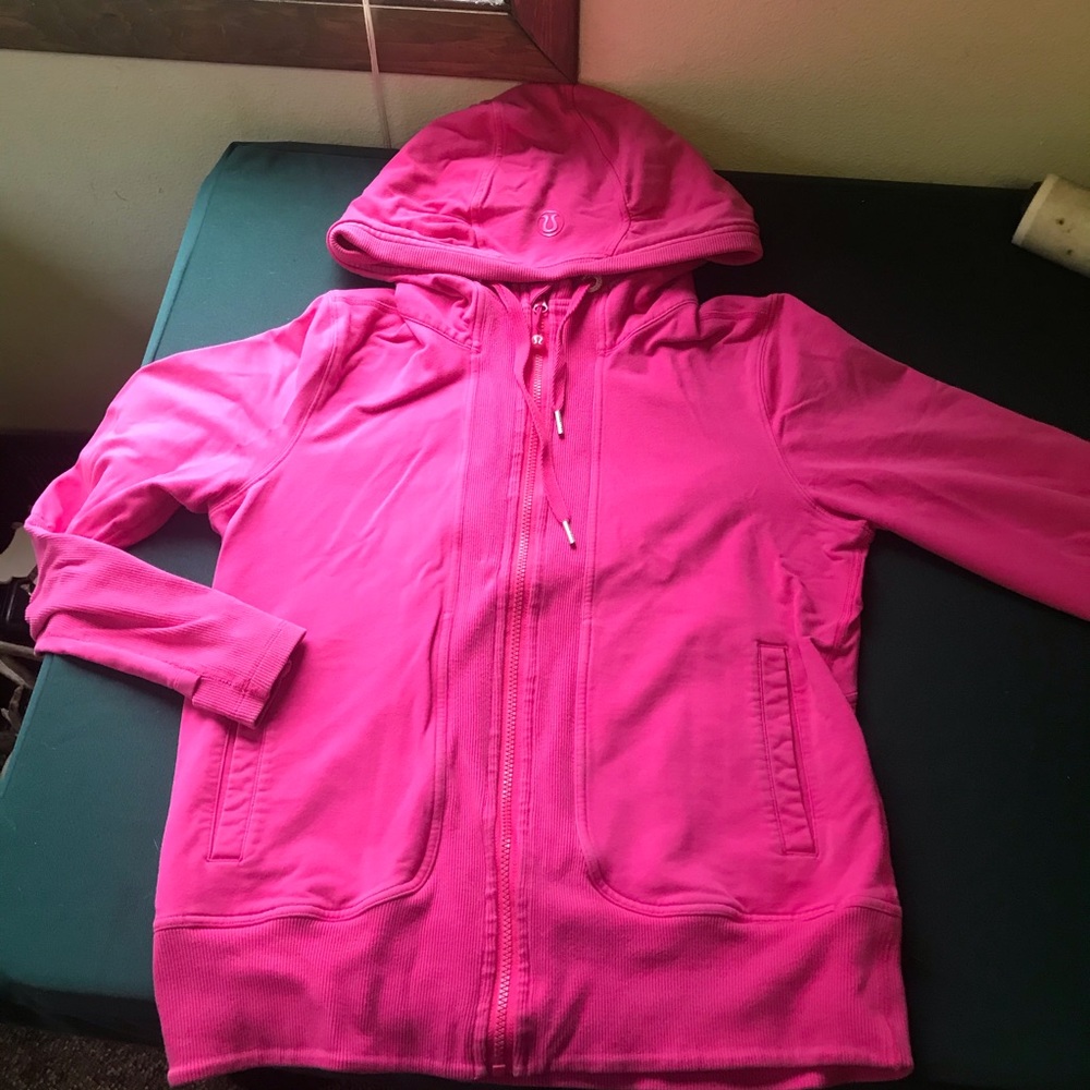 Hot pink Lululemon jacket size 12